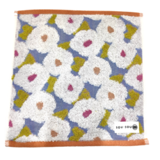 SOU SOU 日本丸真 小方巾 100%純棉 W25xL25xH0.5cm, 椿花, 1條