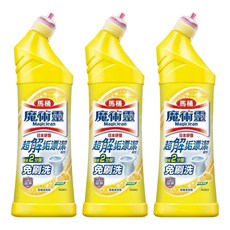 Kao 花王 Magiclean 魔術靈 殺菌瞬潔 馬桶清潔劑, 檸檬清香 強力殺菌漂潔 2分鐘免刷洗, 500ml, 3瓶