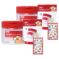 메디필 민들레마음 레드 락토 콜라겐 더블 타이트 패드 270ml + 리필 패드 + 스티커 세트, 140매입, 2개