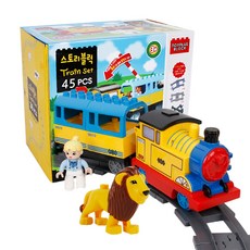 Toyplus 火車積木組 45塊, 混色