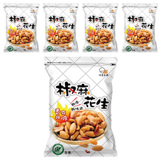 味覺生機 椒麻花生, 濃郁的椒麻香味 頂級大紅袍辣椒及花椒 素食, 160g, 5包