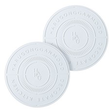 Haru Gonggan 字母電磁爐矽膠墊, 藍色, 2個