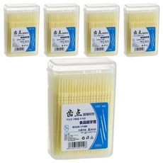 開放空間一次性便攜式牙間刷黃色, 5個, 200入