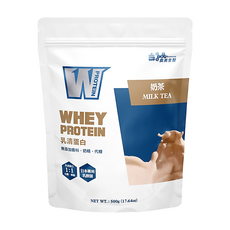 義美生醫 W PROTEIN乳清蛋白飲 奶茶, 1包, 500g