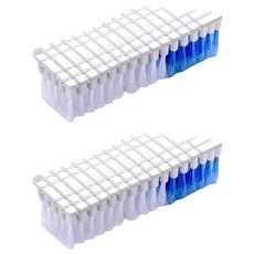 aisen 可彎曲刷面清潔刷 柔軟刷毛 斜角刷頭 White Blue, 藍色 + 白色, 2個