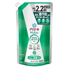 ARIEL MiRAi 日本原裝進口 消臭2倍濃縮抗菌洗衣精補充裝 綠色, 640g, 1包