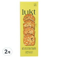 룩트 크리스프 크래커 그린올리브, 150g, 2개