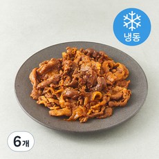 8도포차 대구식 매운 연탄 돼지불고기 (냉동), 300g, 6개