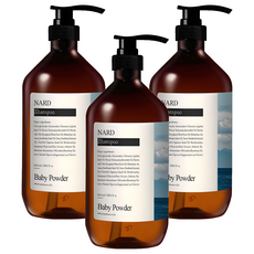 나드 리프레쉬 퍼퓸드 샴푸 베이비파우더향, 1L, 3개