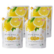 꽃샘 별난 알맹이 레몬차, 1kg, 4개
