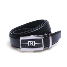 NICOLE LENIC 男士自動扣紳士高爾夫腰帶 N303, 黑色的