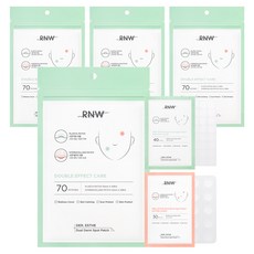알엔더블유 듀얼 티트리 진정 하이드로콜로이드 스팟 패치 BEFORE CARE 40p AFTER CARE 30p 세트, 70개입, 4개