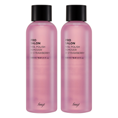 더페이스샵 프로 살롱 네일 리무버 01스트로베리, 500ml, 2개