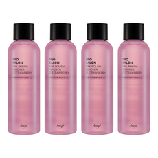 더페이스샵 프로 살롱 네일 리무버 01스트로베리, 500ml, 4개