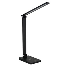 折疊式LED檯燈 Qi無線充電款 21-002-BK1, 黑色, 1個