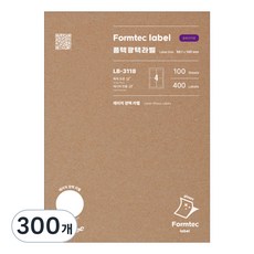 Formtec 雷射光澤標籤 LB-3118, 4格, 300個