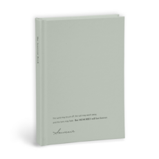 標誌性紀念品 B6 網格精裝日記, 02 淺灰色, 1個