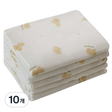 BABY&I 竹纖維布尿布, 10個, 蒙伊(白色)