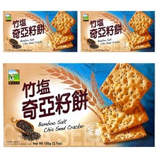食材工坊 竹塩奇亞籽餅, 105g, 3盒