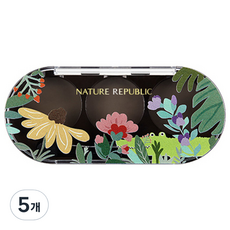 네이처리퍼블릭 뷰티툴 아이섀도 3구 공용기, 01 앨리의 숲, 5개
