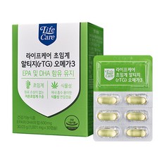 Life Care 超臨界rTG Omega-3魚油, 30顆, 1盒
