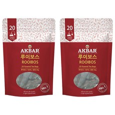 AKBAR 阿克巴 南非國寶花草茶 三角茶包, 1.5g, 20入, 2個