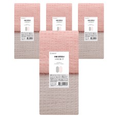샤바스 국내제조 버블 양면망사 샤워타월 2종, 진그레이 + 핑크, 2개입, 4세트