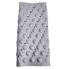 WE CHAMP TPE彈力泡泡衛浴防滑墊 WTB-041, 88 x 40cm, 灰色, 1個