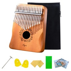 나푸아 플라워 칼림바 마호가니 베벨컷 NK1, 1개