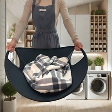 Accere 可折疊簡易洗衣桶 洗衣籃, 黑色