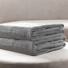 HABITY 40支 浴巾 475g, 2個, 薄荷灰色