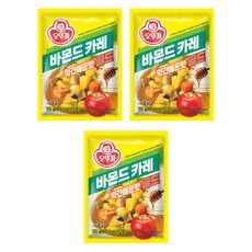 OTTOGI 不倒翁 佛蒙特咖哩黃金微辣顆粒型, 100g, 3包