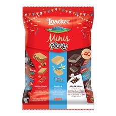 Loacker 萊佳哈斯 綜合迷你威化夾心餅, 400g, 1袋