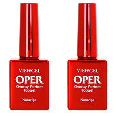 查看凝膠 OPER Overlay Oppa 頂部凝膠, 單色, 2個