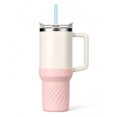 Tideco 1.18L 隨行杯矽膠杯套, 1個, 粉紅色