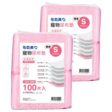 毛乾爽 寵物尿布墊 厚款 S 1.5KG 業務型, 33 x 45cm, 100片, 2包