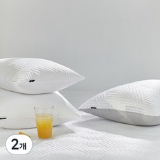 파르페by알레르망 국내 제조 콜드 듀라론 냉감 3중직 베개커버 솜포함, 화이트, 2개