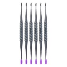 GREEN BELL 綠鐘 雙頭挖耳棒 (紫色) 日本制, 6支, 1入