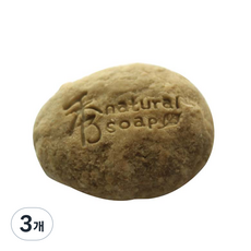 편백 약산성 헤어비누 나무향, 81g, 3개