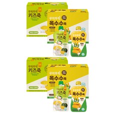 2ucareS 兒童茁壯成長粥 2種 x 7包套組, 甜南瓜味、玉米味, 2套, 100g