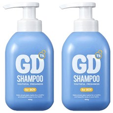 TRUST TS GD青少年用頭皮去味清爽洗髮精 清新棉花香 Boy款, 400g, 2瓶