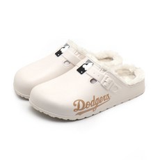 美國職業棒球大聯盟洛杉磯道奇隊俱樂部冬季拖鞋, 象牙, 230