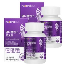 내츄럴플러스 멀티밸런스 요오드, 60정, 2개