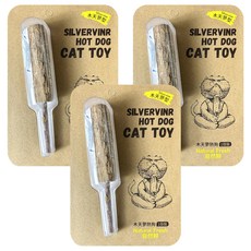 自然鮮 木天蓼熱狗 天然貓玩具 貓咪潔牙玩具 貓薄荷玩具, 木天蓼, 3個