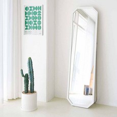 에이스홈 마카롱 팔각 와이드M 스탠딩 전신거울, 화이트