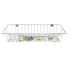 名仕 瓶瓶罐罐 單層置物籃, 銀色, 1個