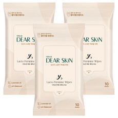 디어스킨 락토 페미닌 티슈 10p, 31g, 3개