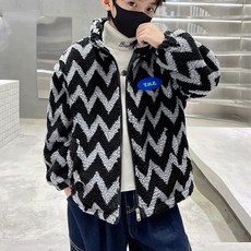 男童款 THE圖案 搖粒絨 毛絨外套 CCV72BJP102