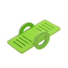 小型倉鼠蹺蹺板玩具 N21-04, 綠色, 1個