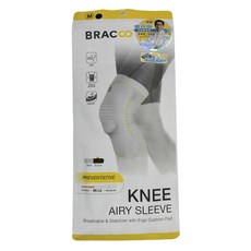 BRACOO 奔酷 彈力透氣網紗套筒護膝, 1個